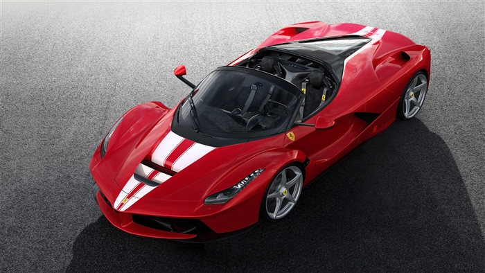 Red 2017 Ferrari LaFerrari Aperta 4K