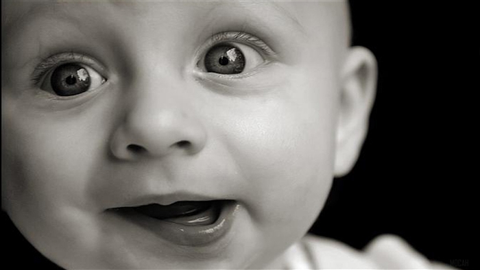 Cute baby close-up