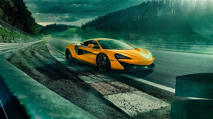 2018 McLaren 570s on a Race Track 4K
