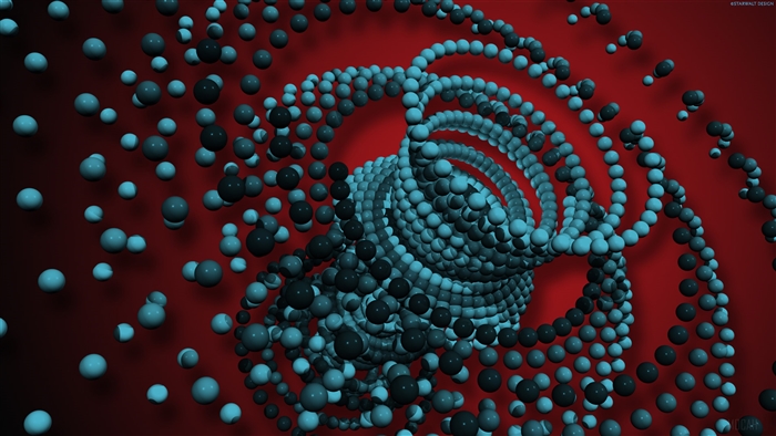 Abstract Swirling Balls 4K