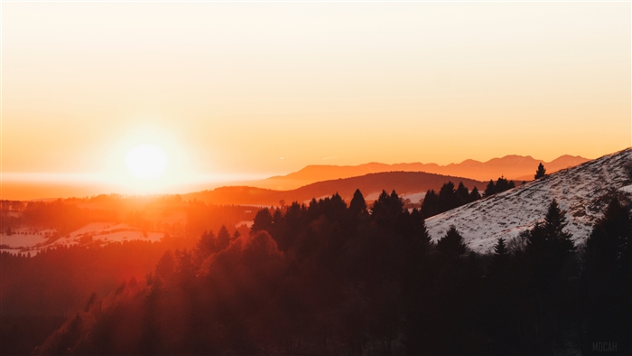 Monte Grappa Mountains Sunset