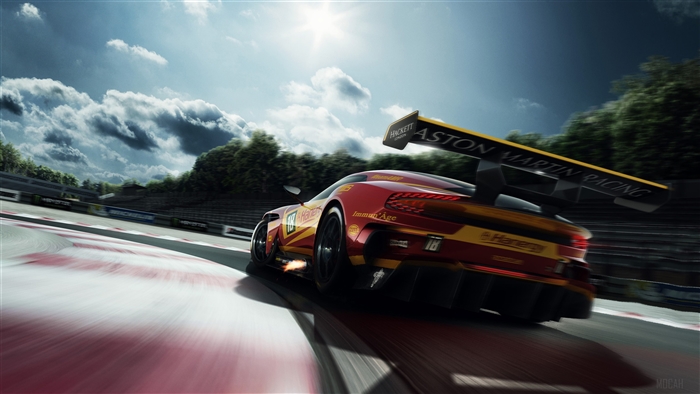 Aston Martin Vulcan Racing Car on Track 4K