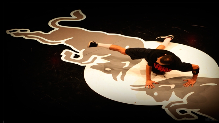 Breakdancer on Red Bull logo