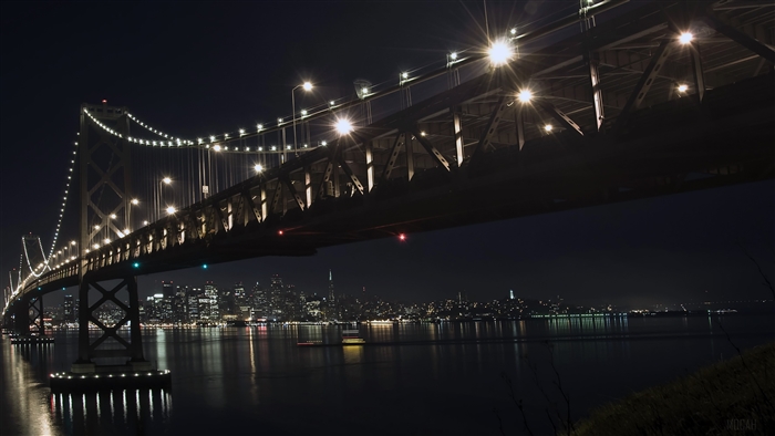 The Bay Bridge at Night 4K
