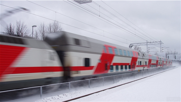 Train in Snow