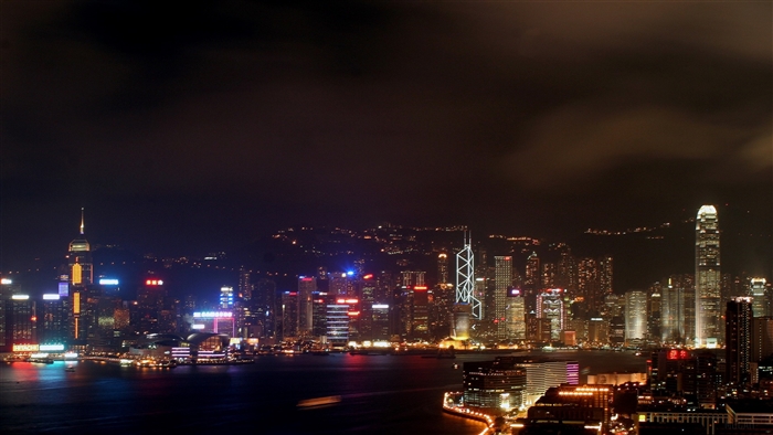 Hong Kong Skyline at Night 4K