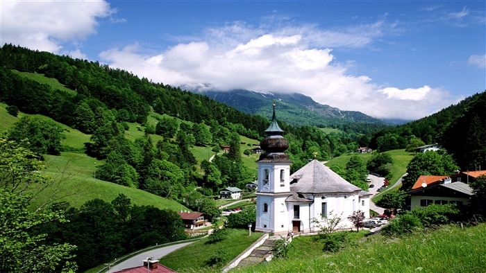 Maria Gern Church in Germany 4K
