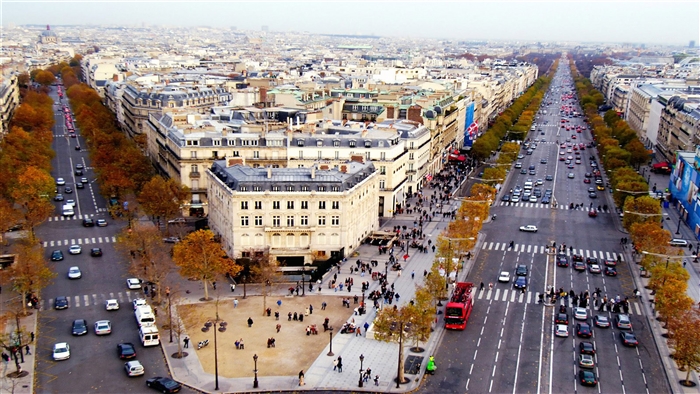 Champs Elysees, Paris, France 4K