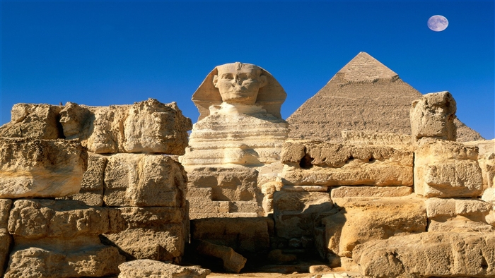 The Great Sphinx and Pyramid of Giza, Egypt 4K