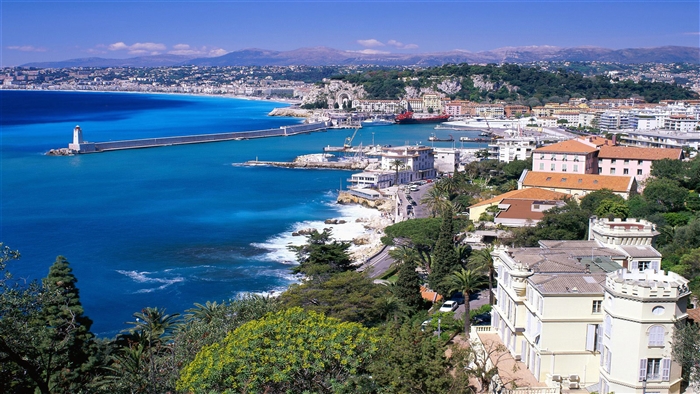 Coastal View of Nice, France 4K