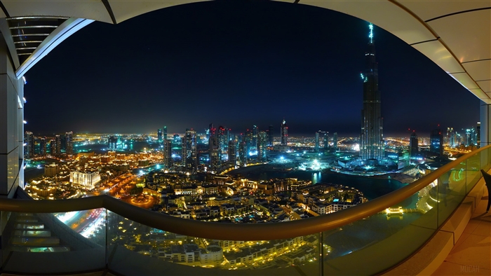 Spectacular Dubai City View at Night 4K