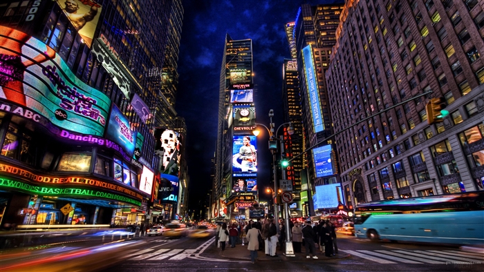 Times Square at Night 4K