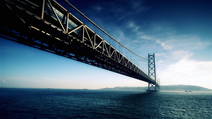 Akashi Kaikyo Bridge, Japan 4K