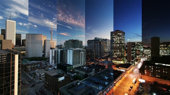 Toronto Skyline Over 24 Hours 4K