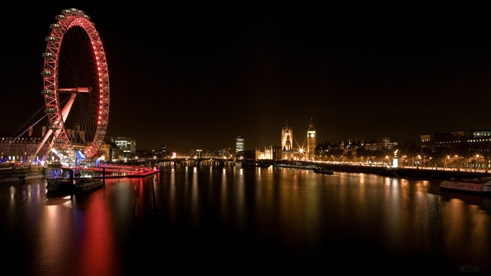 London Eye and Houses of Parliament at Night
