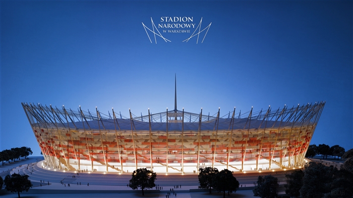 Stadion Narodowy in Warsaw 4K