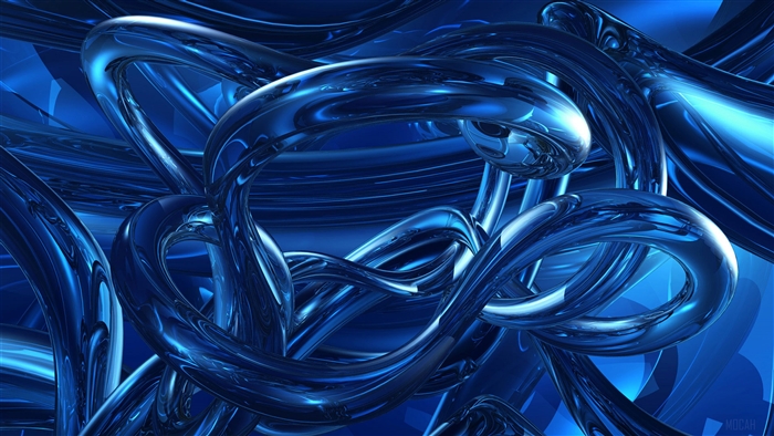 Dark Blue Abstract 4K