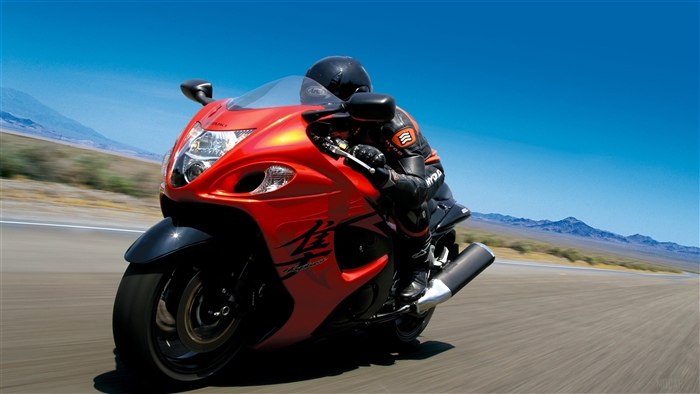 2008 Suzuki Hayabusa motorcycle on a road
