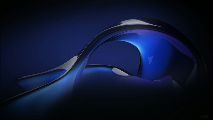 Blue Fluid Abstract