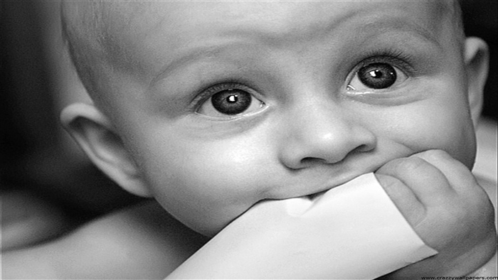 Cute baby with innocent eyes