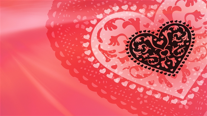 Abstract Love Hearts Valentine 4K