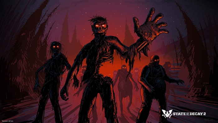 Zombies from State of Decay 2 4K