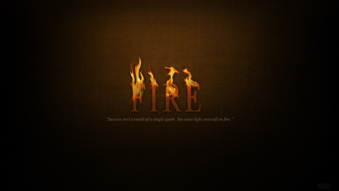 Motivational Fire Success Quote 4k