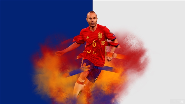 Andres Iniesta Spain National Team 4K