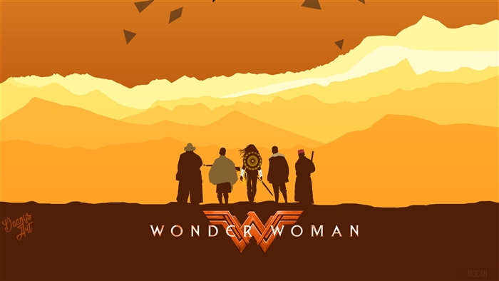 Wonder Woman and Allies Artwork 4K