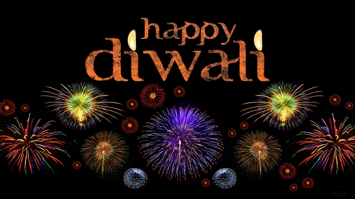 Happy Diwali fireworks 4K