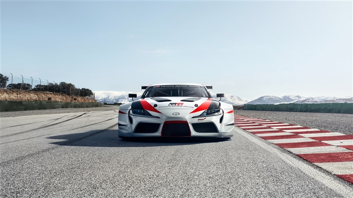 Toyota GR Supra Racing Concept on a Racetrack 4K