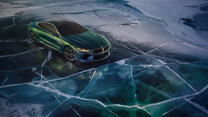BMW Concept M8 Gran Coupe on Ice 4K