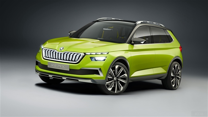 Skoda Vision X concept car 4K