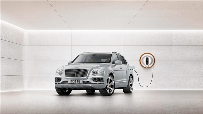 Bentley Bentayga Hybrid charging station 4K