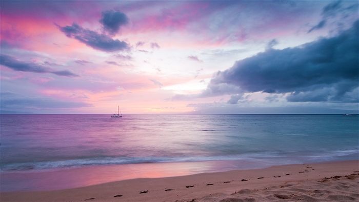 Twilight Island Beach Sunset