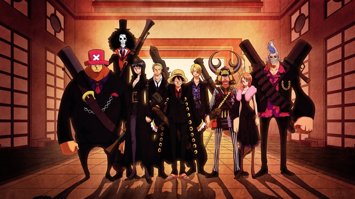 One Piece characters in formal attire