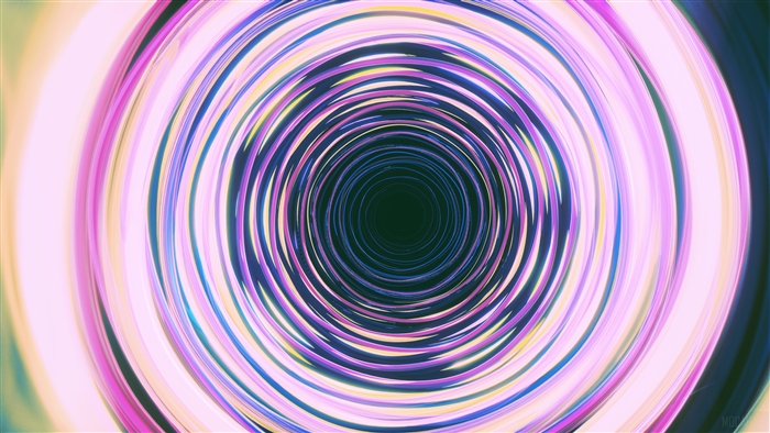 Pink Neon Waves Tunnel 4K