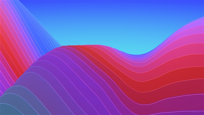 Abstract Colorful Waves 4K