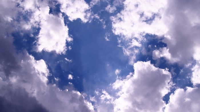 Blue sky with clouds