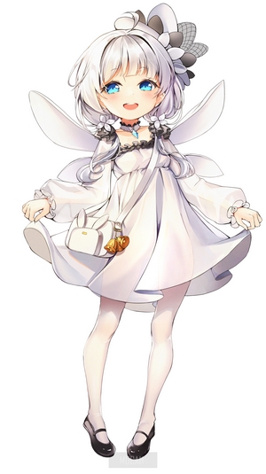 Little Illustrious in White Dress Azur Lane