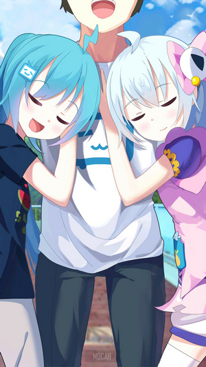 Bilibili 2233 Anime Girls Hugging