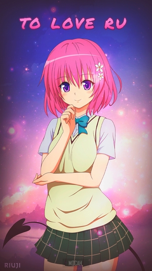 Momo Velia Deviluke from To Love Ru with Pink Hair