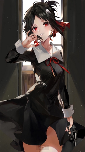 Kaguya Shinomiya in Elegant Black Dress