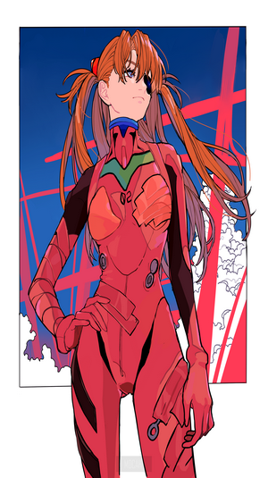 Asuka Langley Shikinami from Neon Genesis Evangelion in plugsuit