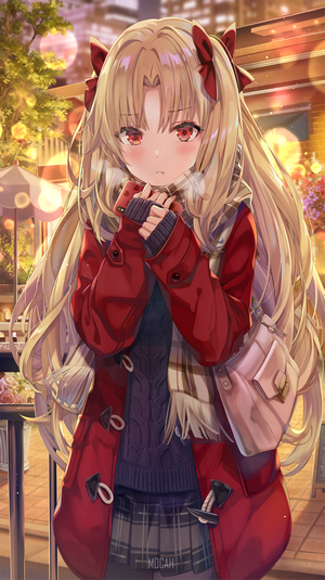 Ereshkigal from Fate/Grand Order in winter coat