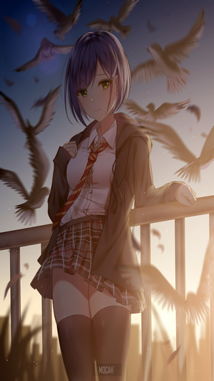 Ichigo from Darling in the FranXX at Sunset