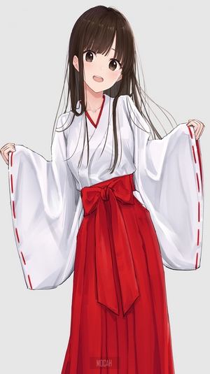 Anime Girl in Traditional Japanese Outfit