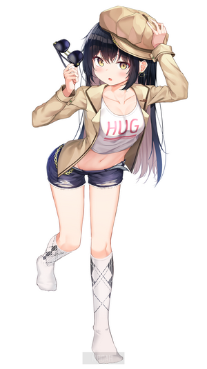 Anime Girl in Stylish Casual Outfit