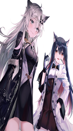 Texas and Lappland from Arknights