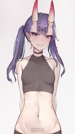 Fate Series Purple-Haired Girl with Horns